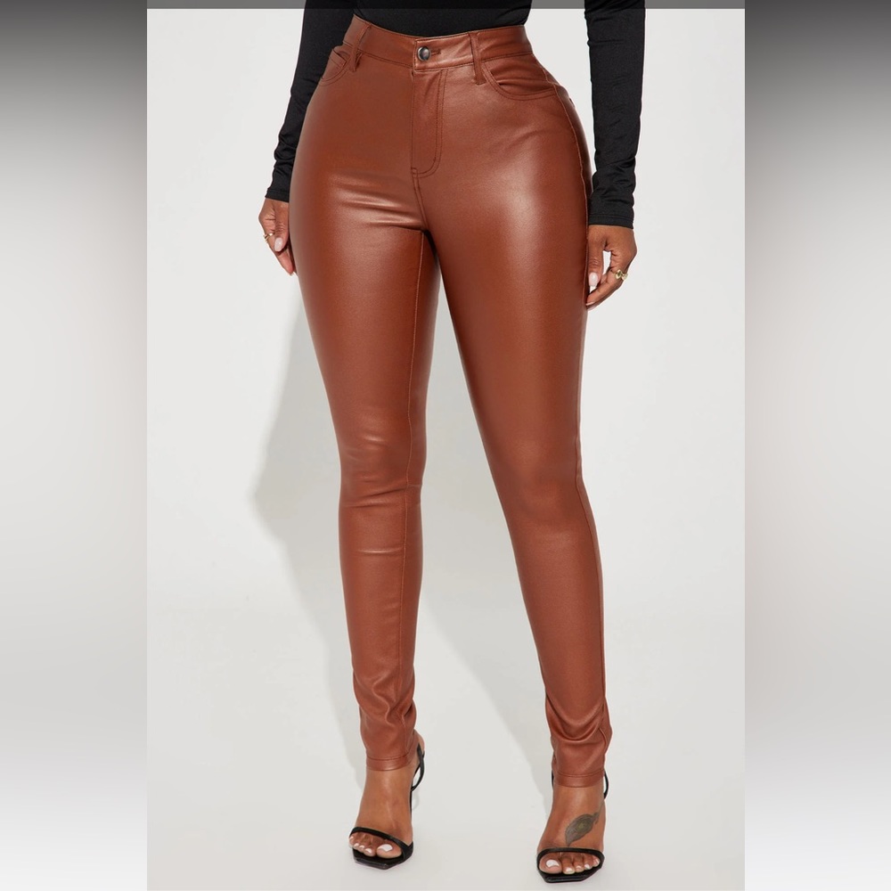 Fashion Nova Double Dare Faux Leather Pants